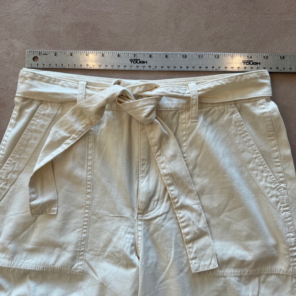 Madewell Griff Superwide-Leg Cargo Pants in Garment Dye • size 28•Vintage Canvas - Picture 5 of 9